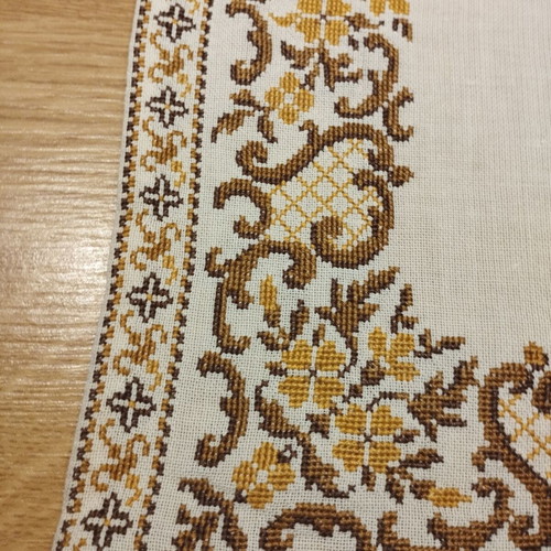 Handmade embroidery used 51×33 with some pulls