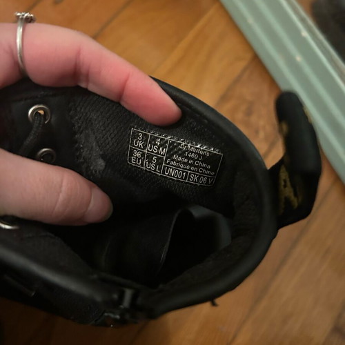 Dr. Martens black ankle boots used, leather, authentic
