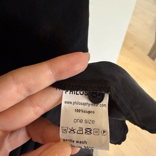 Philosophy Wear cupro blouse new, black
