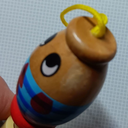 Wooden children's whistle new, large size 9 cm