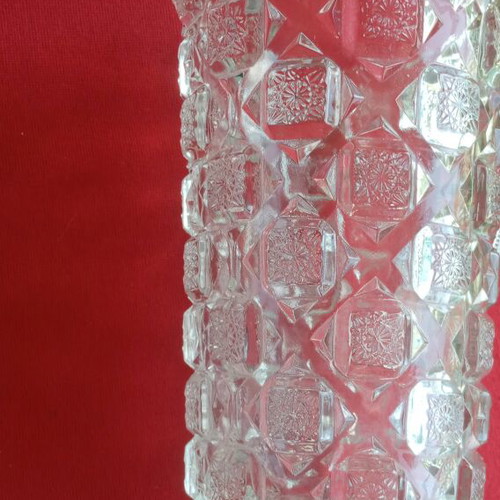 Glass Pitcher 1910 Checkerboard Pattern Westmoreland Specialty Co.