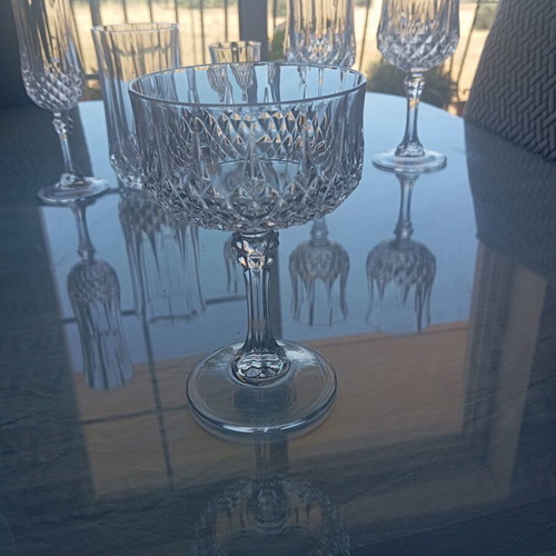 Crystal liqueur glasses set of 6, like new