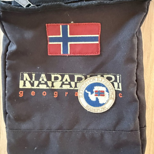 Napapijri Geographic shoulder bag used, black