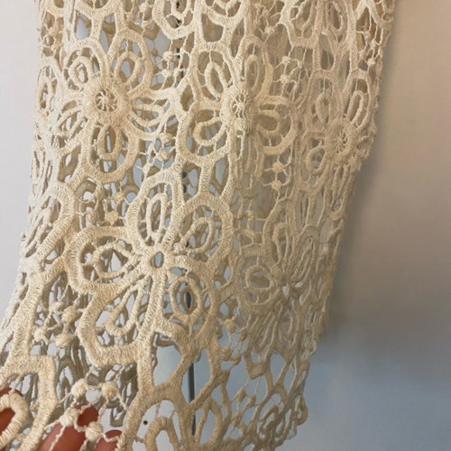 Short-sleeve blouse size s/m beige
