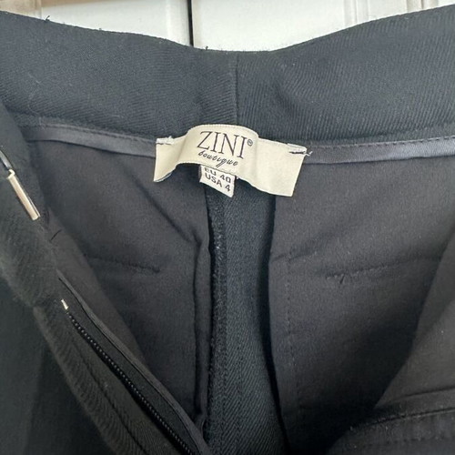 Zini pants with boot effect, black, size M