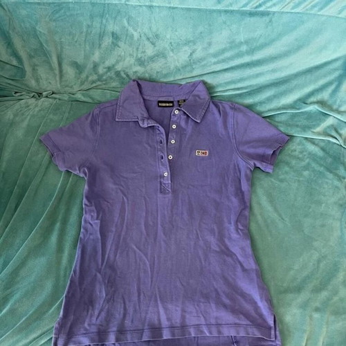 Napapijri Geographic Women's Polo Tshirt purple size small used