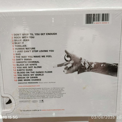 Michael Jackson Number Ones CD new 2007 eco edition
