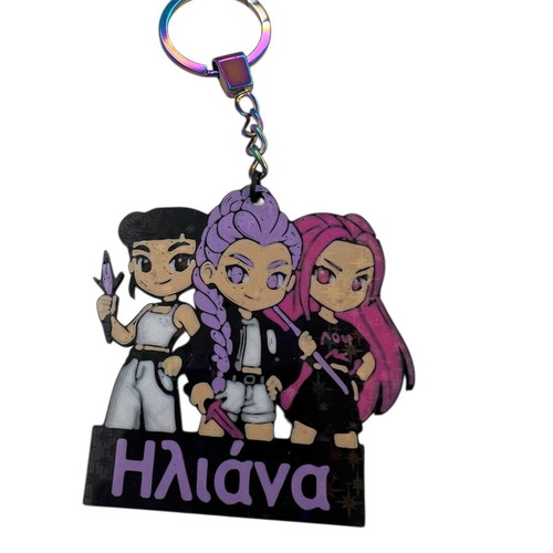 Huntrix personalized keychain for Easter candles made to order