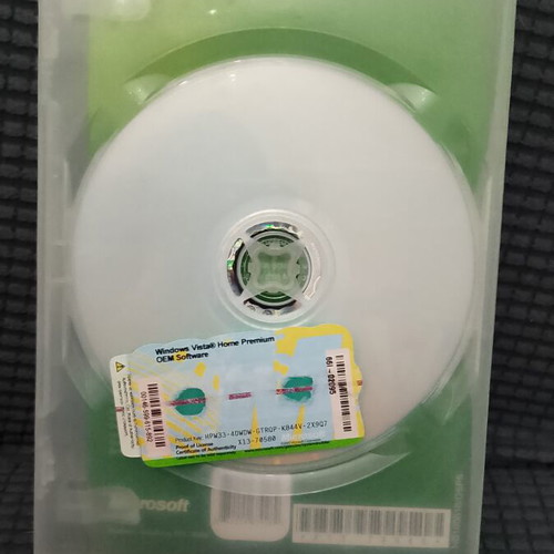 Windows Vista Home Premium software used