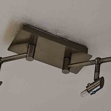 Ceiling lights used, set of two, 4 G9 bulbs each