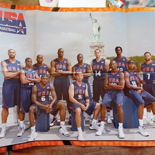 USA Basketball Team 2008 Lineup Collectible Poster like new