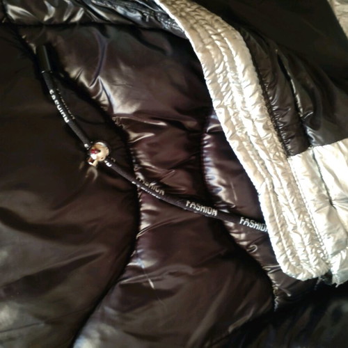 Long women's jacket used, size M, black