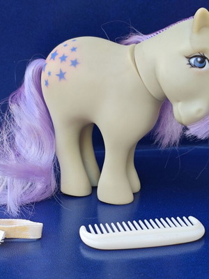 El Greco My Little Pony G1 Elsi (Bluebelle) φιγούρα πόνυ με χτενάκι και κορδέλα