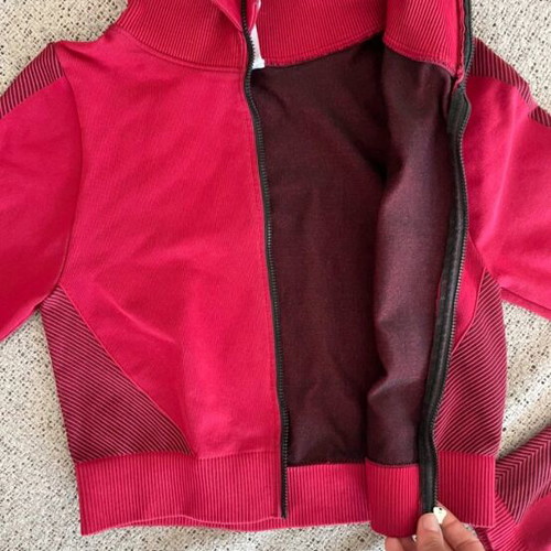 Athletic jacket red like new, size M