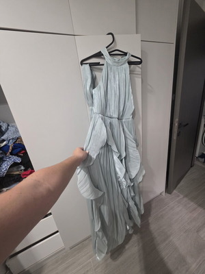 Mint green dress with belt, size L / 40 / 12