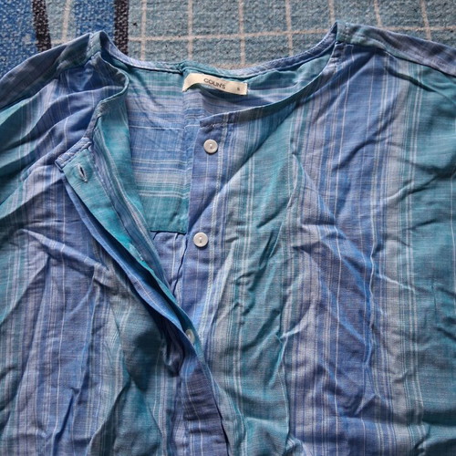 Collin's summer shirt new, size Small, blue striped
