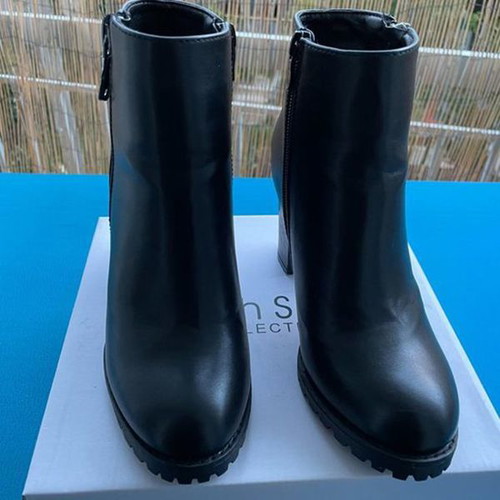 Sixth Sens Collection boots used, black, size 36, eco leather