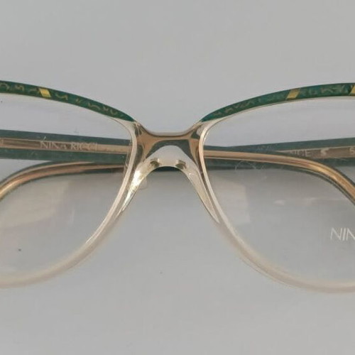 Nina Ricci France Paris 1743 MHN Green Glasses Frame New