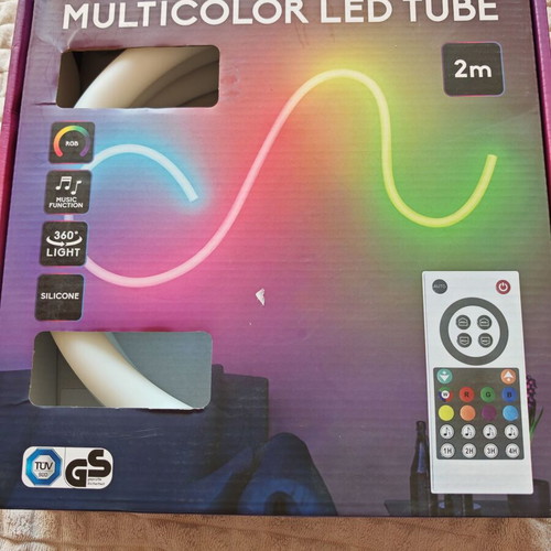 RGB LED Neon Lamp 2m with Remote and Music Mode new