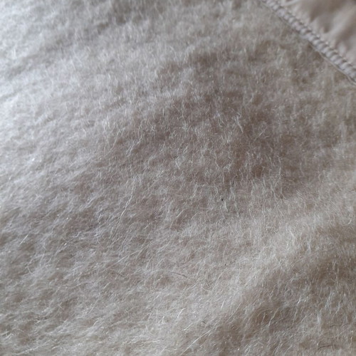 Handmade wool blanket for double bed used, floral design