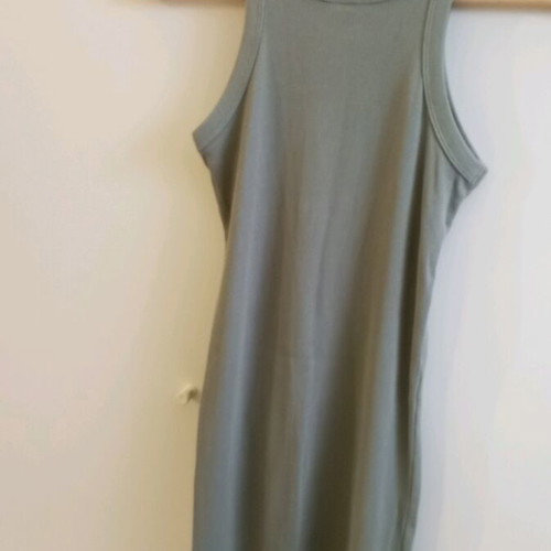 Rib dress H&M like new, light khaki above the knee