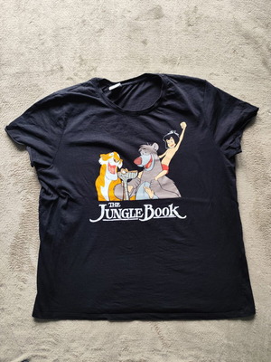 Disney Jungle Book черна памучна тениска, размер M