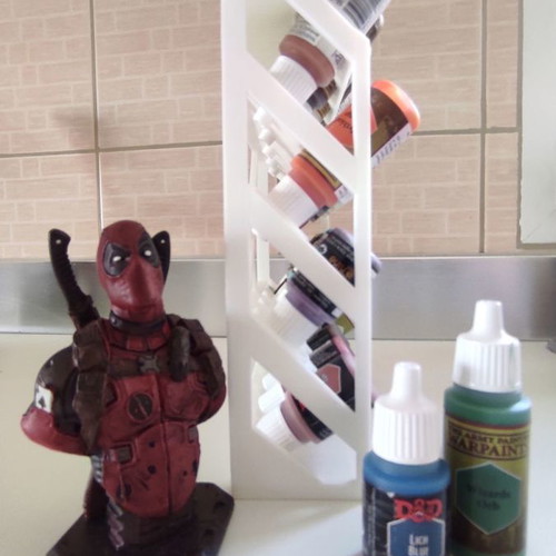 Painting vial holder new with 20 slots made of PLA plastic