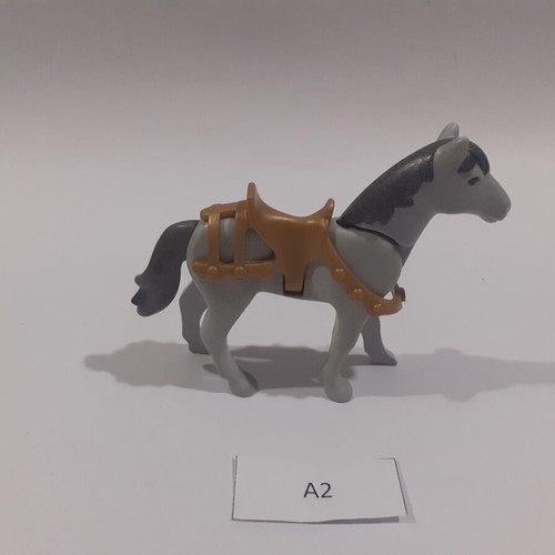 Playmobil horse with saddle and breastplate A2 like new