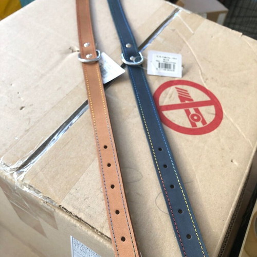 Pet Camelot Nubuck Leather Collar 21mm x 50cm new