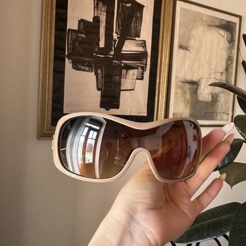 Y2K Sunglasses like new, beige