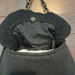 Guy Laroche knitted women's shoulder bag new black