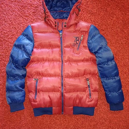Fas Vogue 78 men's jacket used, dark red with blue