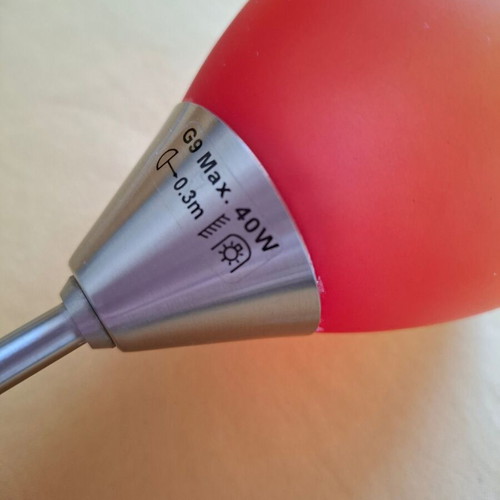Table lamp like new with gradient glass lighting