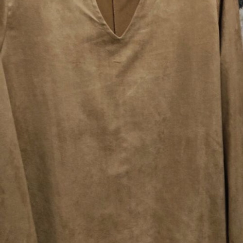 Suede dress i&d colors like new, beige and brown, size L
