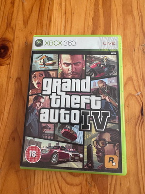 Grand Theft Auto IV Xbox 360 used, action adventure game