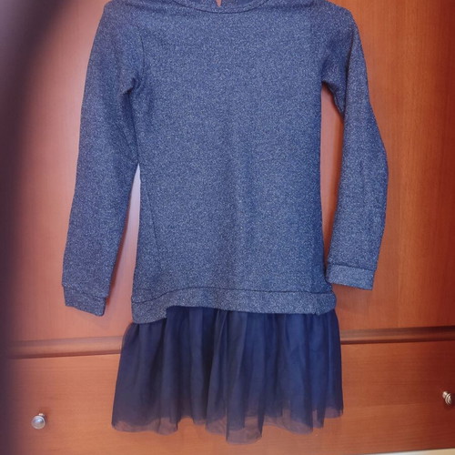 Energiers dress with glitter like new, size 140 cm