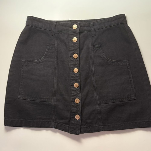 Stradivarius black denim skirt like new, size 40