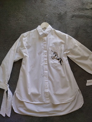 Zara λευκό πουκάμισο oversize S σαν καινούργιο
