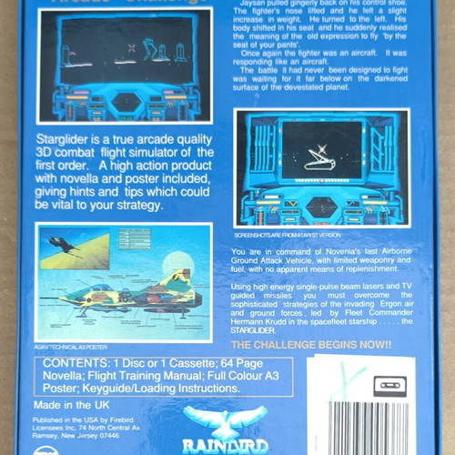 Starglider Amstrad cassette game like new