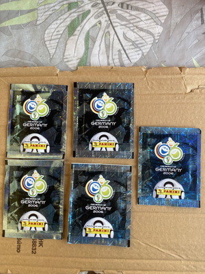 Panini FIFA World Cup Germany 2006 φακελάκια με αυτοκόλλητα, σετ 5 κλειστά