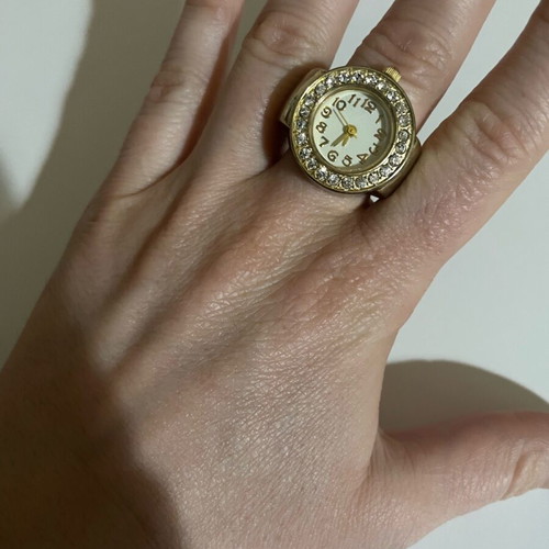 Watch ring used, gold-colored