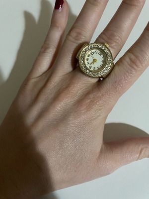 Watch ring used, gold-colored