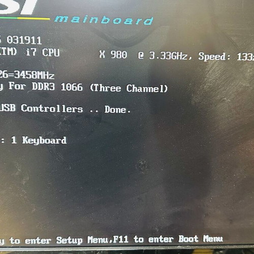 Intel i7 X980 3.4GHz Set with MSI MS-7522 and 16Gb RAM used