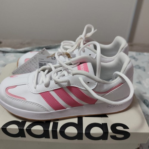 Adidas Tensaur Switch J sneakers, white and pink, size 37