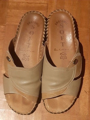 Leather sandals used, size 41, orthopedic, anti-slip