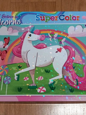 Puzzle used 104 pieces for 6 years old girl