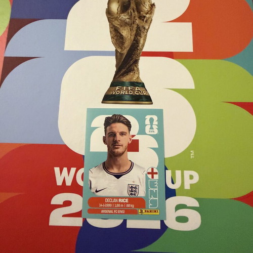 Panini World Cup 2026 Declan Rice England ENG 10 sticker new