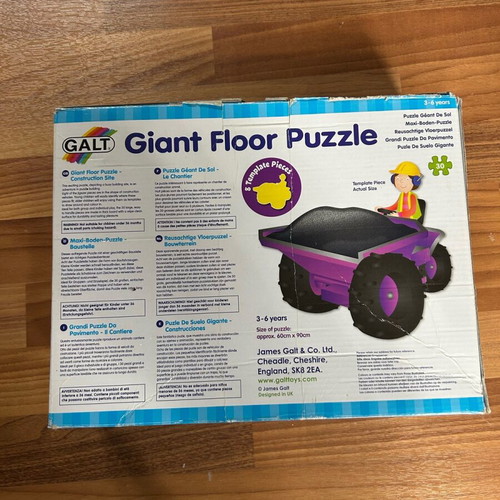 GALT Giant Floor Puzzle Construction Site used for 3-6 years