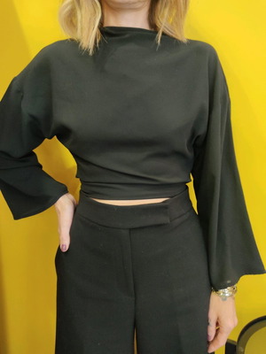 Zara blouse new, black, size S