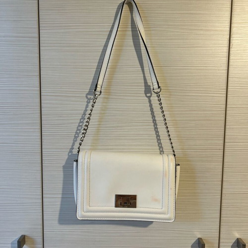 Stradivarius shoulder bag used, white